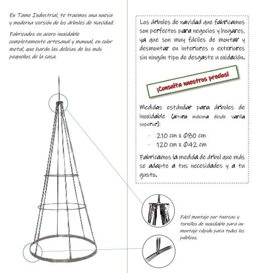 Arbol de navidad de acero inoxidable - Tame Industrial